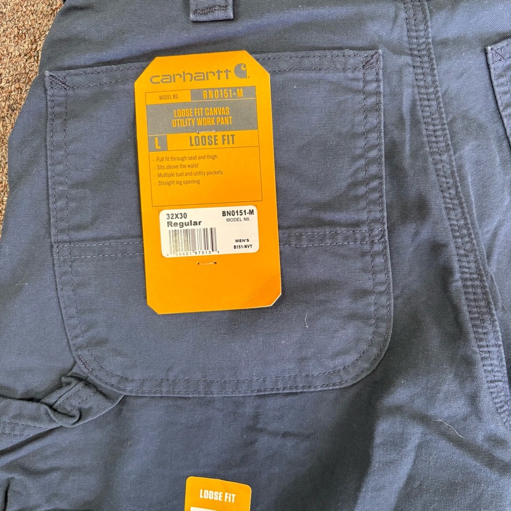 Carhartt Men's Dark Blue Cargo Pants - Picture 2 of 7